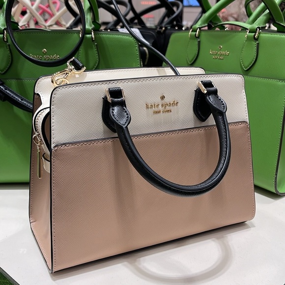 Kate Spade Madison Colorblock Saffiano Leather Small Satchel
Toasted Hazelnut - Picture 15 of 16